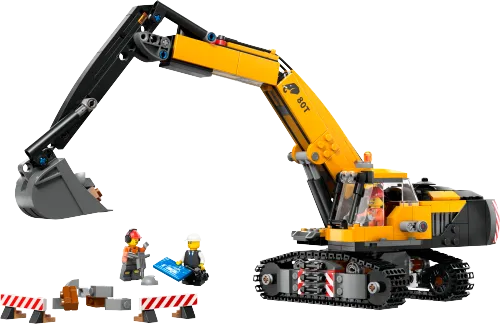 LEGO box 60420 Yellow Construction Excavator