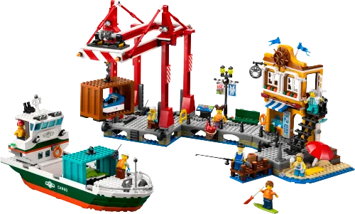 LEGO box 60422 Seaside Harbor with Cargo Ship