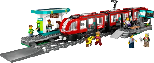 Caja de LEGO 60423 Tranvía y Estación del Centro