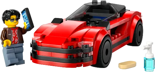 Boîte LEGO 60448 La voiture de sport rouge