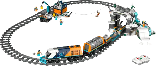 Caja de LEGO 60470 Tren Expreso Polar Ártico de los Exploradores