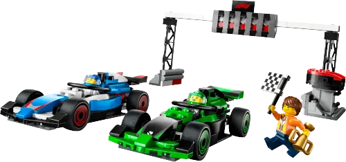 Boîte LEGO 60474 Grille de départ de F1® avec des voitures VCARB et Sauber