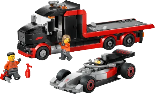 LEGO box 60493 F1® Display Truck with Audi F1® Race Car