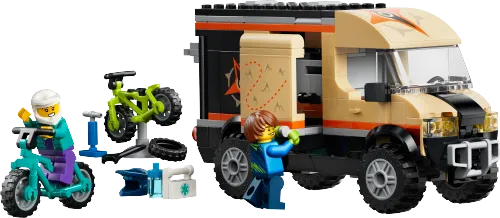 Scatola LEGO 60512 Furgone delle avventure per mountain bike