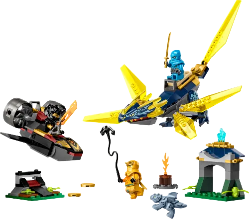 Scatola LEGO 71798 Nya e Arin: battaglia per il piccolo drago