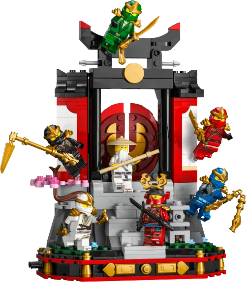 Scatola LEGO 71866 Display personaggi Ninja – 15° anniversario