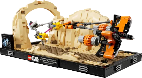 LEGO box 75380 Mos Espa Podrace™ Diorama