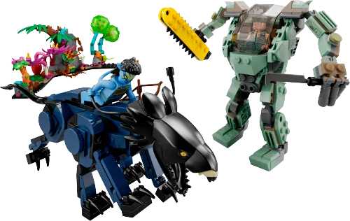LEGO box 75571 Neytiri & Thanator vs. AMP Suit Quaritch
