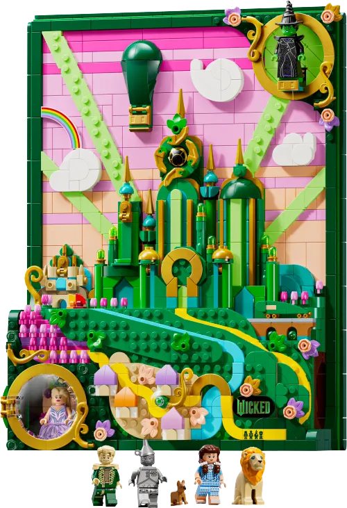LEGO box 75685 Emerald City Wall Art