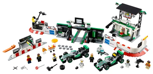 Caja de LEGO 75883 Equipo de Formula One™ MERCEDES AMG PETRONAS