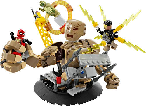 Boîte LEGO 76280 Spider-Man contre l'Homme-Sable : la bataille finale