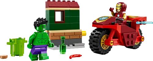LEGO-Verpackung 76287 Iron Man mit Bike und der Hulk