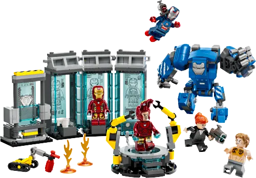 LEGO box 76315 Iron Man's Laboratory: Hall of Armor