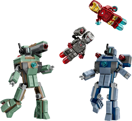 LEGO box 76320 Iron Man & War Machine vs. Hammer Drones