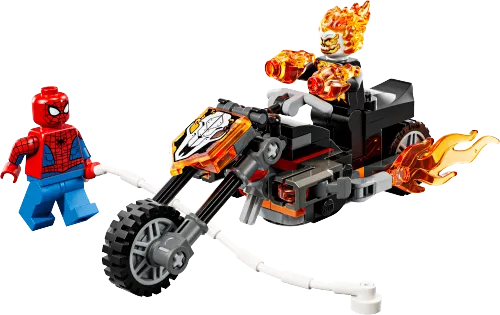 Scatola LEGO 76335 Spider-Man vs. Ghost Rider in motocicletta