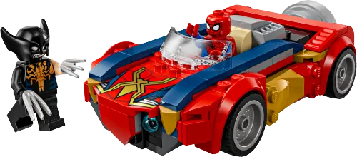 Scatola LEGO 76336 Auto di Spider-Man vs. Venomized Wolverine