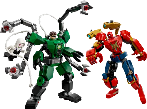 Scatola LEGO 76338 Battaglia mech: Spider-Man vs. Doc Ock