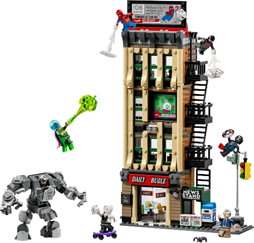Scatola LEGO 76342 Spider-Man vs. Mysterio: il Daily Bugle
