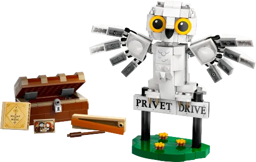 Scatola LEGO 76425 Edvige al numero 4 di Privet Drive
