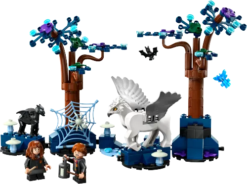 Boîte LEGO 76432 La Forêt interdite : les créatures magiques