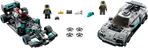 LEGO box 76909 Mercedes-AMG F1 W12 E Performance & Mercedes-AMG Project One