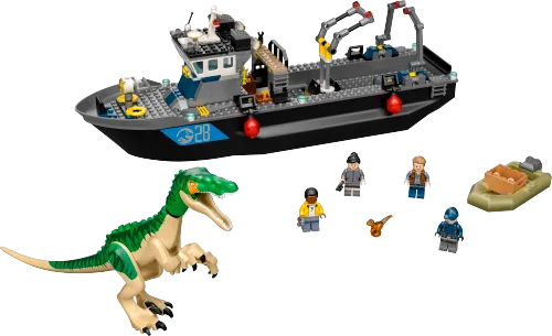 Scatola LEGO 76942 Fuga sulla barca del dinosauro Baryonyx