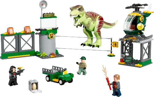 Scatola LEGO 76944 La fuga del T. rex