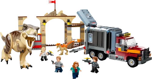 Scatola LEGO 76948 La fuga del T. rex e dell’Atrociraptor