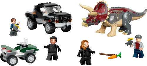 Scatola LEGO 76950 Triceratopo: agguato al pickup