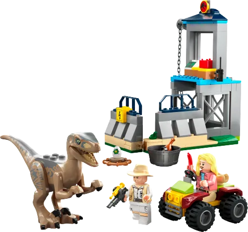 Scatola LEGO 76957 La fuga del Velociraptor