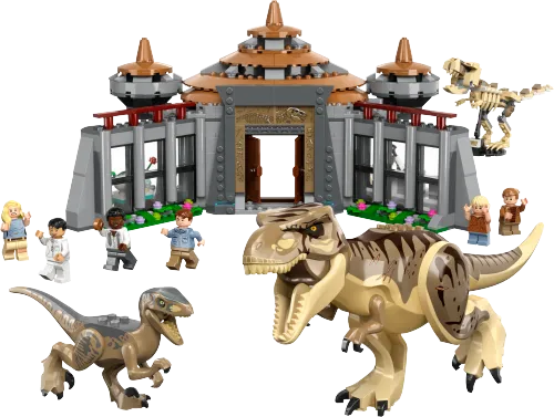 Scatola LEGO 76961 Centro visitatori: l’attacco del T. rex e del Raptor