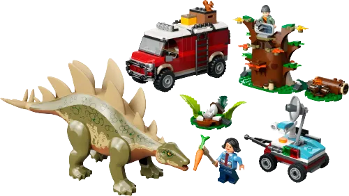 Scatola LEGO 76965 Missione dinosauro: scoperta dello stegosauro