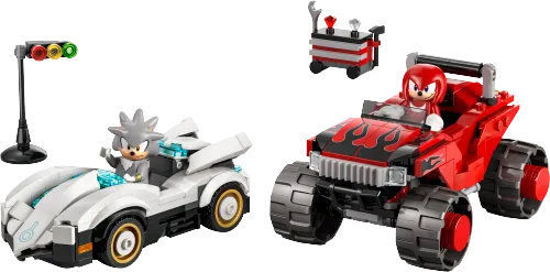 LEGO box 77118 Silver's car vs. Knuckles' Monster Truck